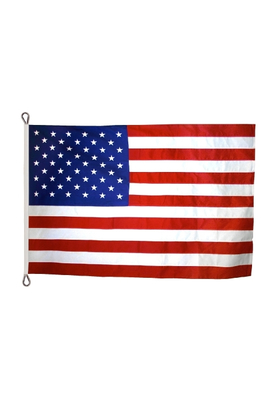 30x60 ft. Strong Polyester U.S. Flag with Roped Header