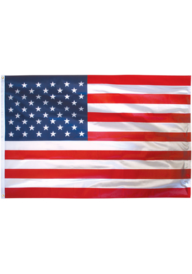 3x5 ft. Nylon U.S. Flag Dyed Flag with Heading and Grommets