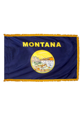 4x6 ft. Nylon Montana Flag Pole Hem and Fringe