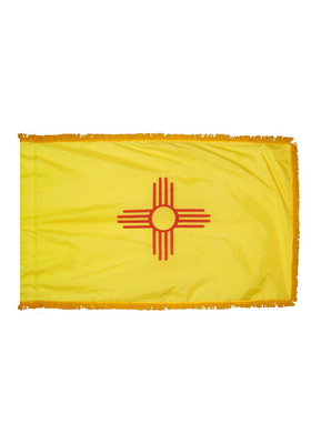 4x6 ft. Nylon New Mexico Flag Pole Hem and Fringe