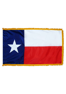 3x5 ft. Nylon Texas Flag Pole Hem and Fringe