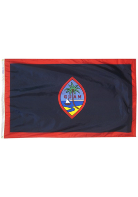 5x8 ft. Nylon Guam Flag with Heading and Grommets
