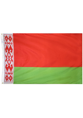 4x6 ft. Nylon Belarus Flag Pole Hem Plain
