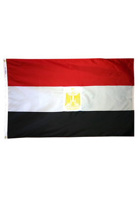 4x6 ft. Nylon Egypt Flag Pole Hem Plain
