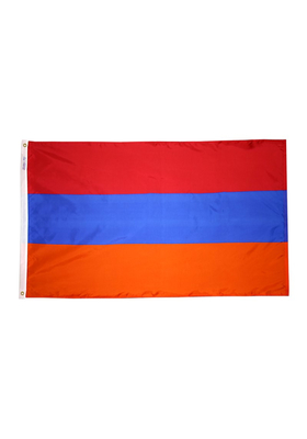 3x5 ft. Nylon Armenia Flag Pole Hem Plain