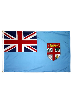 5x8 ft. Nylon Fiji Flag with Heading and Grommets