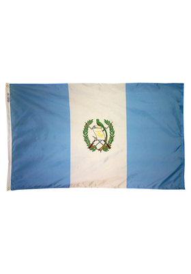 5x8 ft. Nylon Guatemala Flag with Heading and Grommets
