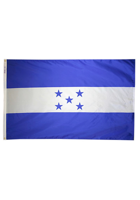5x8 ft. Nylon Honduras Flag with Heading and Grommets