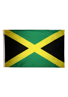 3x5 ft. Nylon Jamaica Flag Pole Hem Plain
