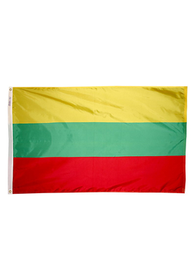 2x3 ft. Nylon Lithuania Flag Pole Hem Plain