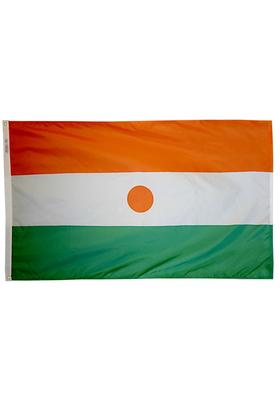 2x3 ft. Nylon Niger Flag with Heading and Grommets