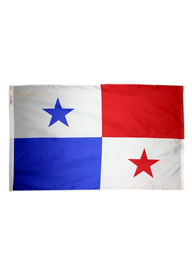 4x6 ft. Nylon Panama Flag with Heading and Grommets