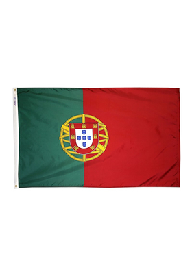 4x6 ft. Nylon Portugal Flag with Heading and Grommets