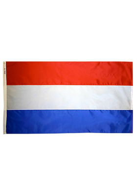 3x5 ft. Nylon Netherlands Flag Pole Hem Plain