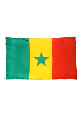 3x5 ft. Nylon Senegal Flag Pole Hem Plain