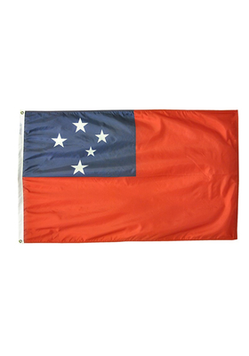4x6 ft. Nylon Samoa Flag Pole Hem Plain