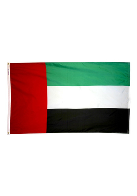 2x3 ft. Nylon United Arab Emirates Flag Pole Hem Plain