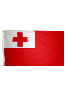 5x8 ft. Nylon Tonga Flag with Heading and Grommets