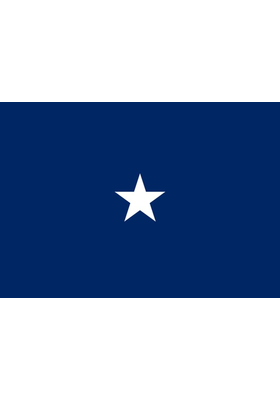 3 ft. x 4 ft. Navy 1 Star Admiral Flag Indoor Display Parade