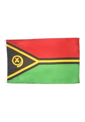 4x6 ft. Nylon Vanuatu Flag Pole Hem Plain
