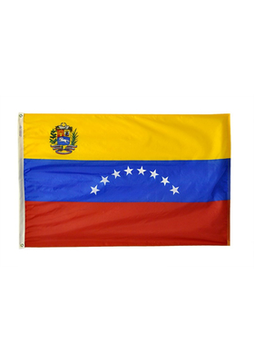 3x5 ft. Nylon Venezuela Flag Pole Hem Plain