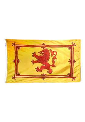 5x8 ft. Nylon Scotland (Lion) Flag with Heading and Grommets