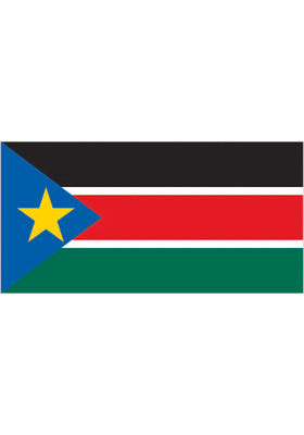 3x5 ft. Nylon South Sudan Flag Pole Hem Plain