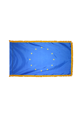 3x5 ft. Nylon Council Europe Flag Pole Hem and Fringe