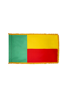 3x5 ft. Nylon Benin Flag Pole Hem and Fringe