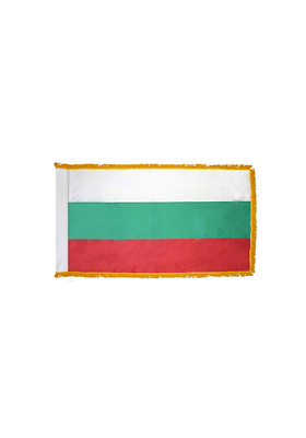 4x6 ft. Nylon Bulgaria Flag Pole Hem and Fringe