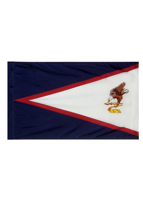 4x6 ft. Nylon American Samoa Flag Pole Hem Plain