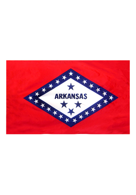 4x6 ft. Nylon Arkansas Flag Pole Hem Plain