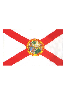4x6 ft. Nylon Florida Flag Pole Hem Plain