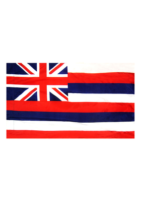 3x5 ft. Nylon Hawaii Flag Pole Hem Plain