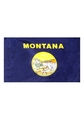 4x6 ft. Nylon Montana Flag Pole Hem Plain