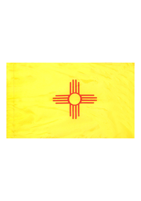 4x6 ft. Nylon New Mexico Flag Pole Hem Plain