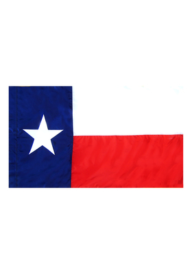 4x6 ft. Nylon Texas Flag Pole Hem Plain