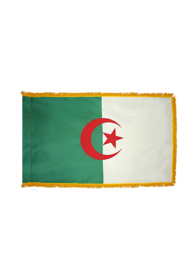 2x3 ft. Nylon Algeria Flag Pole Hem and Fringe