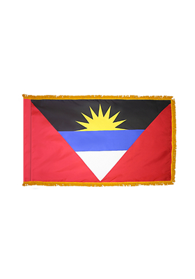 3x5 ft. Nylon Antigua/Barbuda Flag Pole Hem and Fringe