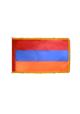 2x3 ft. Nylon Armenia Flag Pole Hem and Fringe