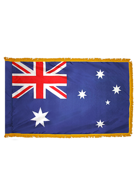 4x6 ft. Nylon Australia Flag Pole Hem and Fringe