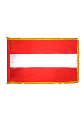 2x3 ft. Nylon Austria Flag Pole Hem and Fringe