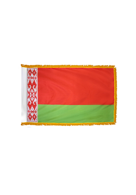 3x5 ft. Nylon Belarus Flag Pole Hem and Fringe