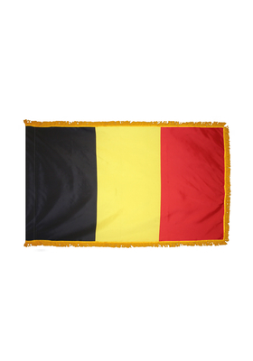 4x6 ft. Nylon Belgium Flag Pole Hem and Fringe