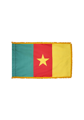 2x3 ft. Nylon Cameroon Flag Pole Hem and Fringe