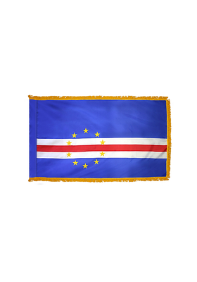 3x5 ft. Nylon Cape Verde Flag Pole Hem and Fringe