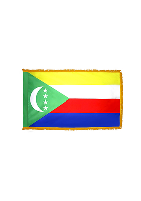 3x5 ft. Nylon Comoros Flag Pole Hem and Fringe
