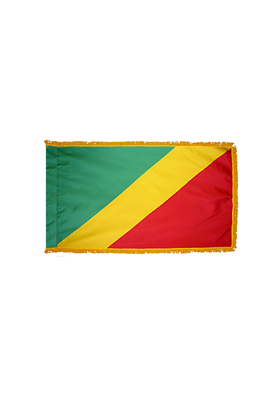 2x3 ft. Nylon Congo Republic Flag Pole Hem and Fringe