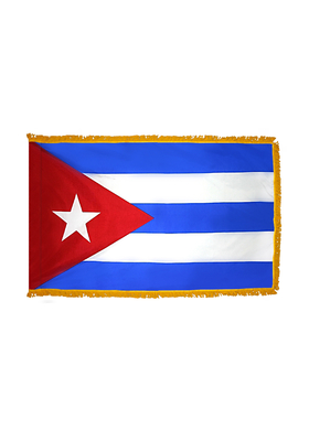 3x5 ft. Nylon Cuba Flag Pole Hem and Fringe