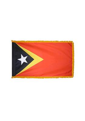 2x3 ft. Nylon Timor-East Flag Pole Hem and Fringe